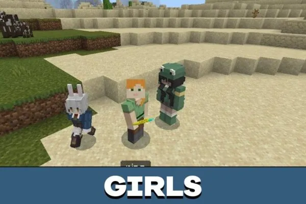 Girls from Family Life Mod for Minecraft PE