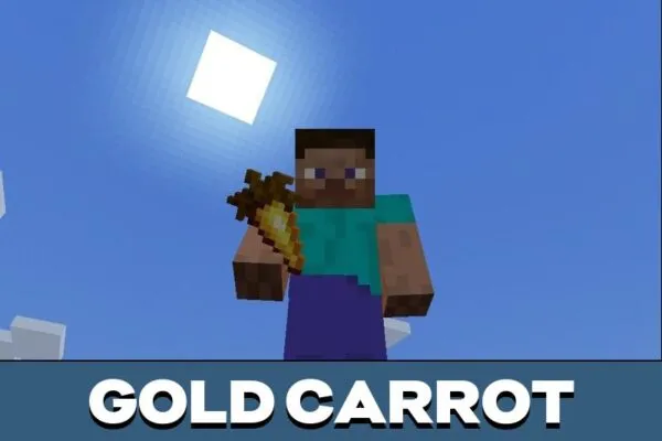 Gold Carrot from Magical Crops Mod for Minecraft PE