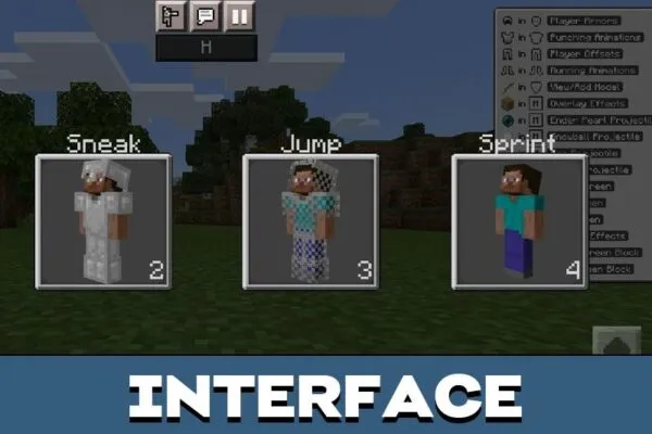 Interface from Thumbnail Maker Texture Pack for Minecraft PE