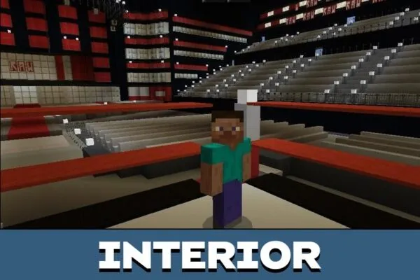 Interior from WWE Map for Minecraft PE