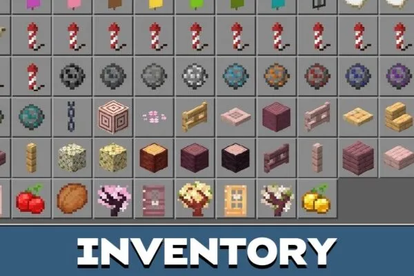 Inventory from Cherry Biome Mod for Minecraft PE