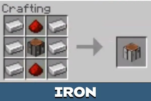 Iron table from Industrial Craft Mod for Minecraft PE