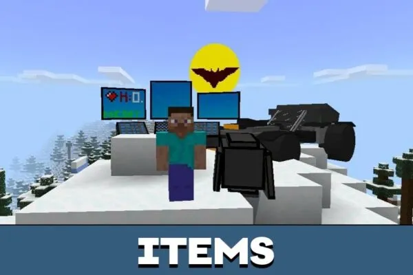 Items from Batman Mod for Minecraft PE