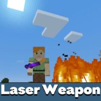 Laser Weapon Mod for Minecraft PE