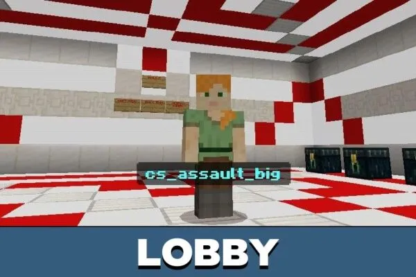 Lobby from CS GO Mao for Minecraft PE