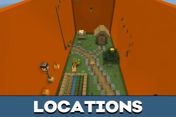 Locations from Story Mode for Minecraft PE