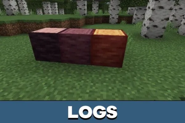 Logs from Cherry Biome Mod for Minecraft PE