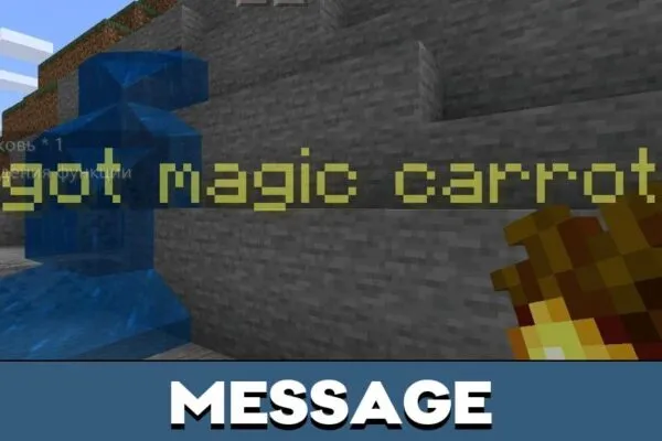 Message from Magical Crops Mod for Minecraft PE