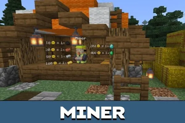 Miner from Shop Mod for Minecraft PE