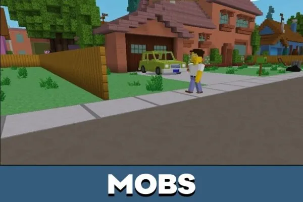 Mobs from Simpsons Map for Minecraft PE