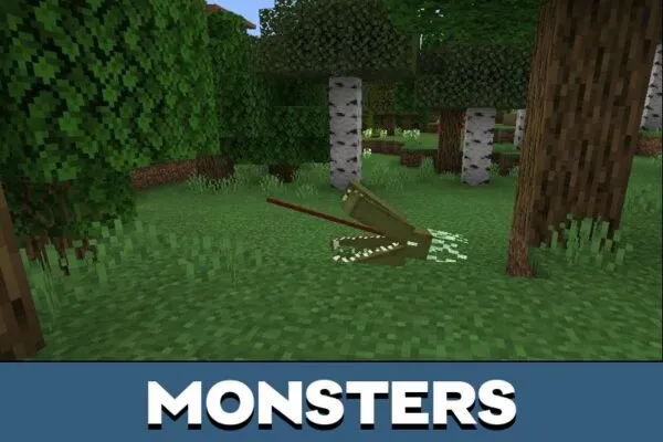 Monsters from Minesanity Mod for Minecraft PE