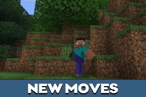 New Moves from Dance Mod for Minecraft PE