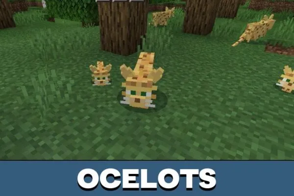 Ocelots from Cat Texture Pack for Minecraft PE