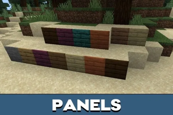 Panels from Mini Block Mod for Minecraft PE