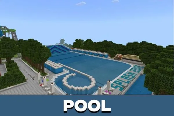 Pool from Water Park Map for Minecraft PE