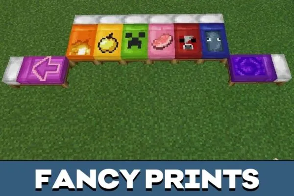 Prints from Fancy Bed Texture Pack for Minecraft PE