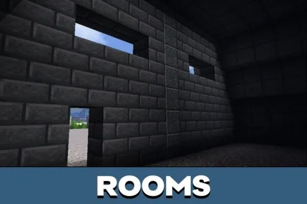 Rooms from Bunker Map for Minecraft PE