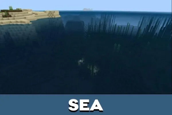 Sea from Clear Water Texture for Minecraft PE