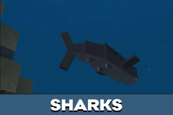 Sharks from Fish Mod for Minecraft PE