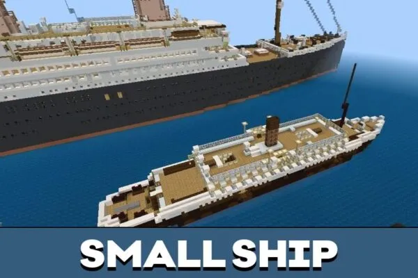 Small Ship from Titanic Map for Minecraft PE