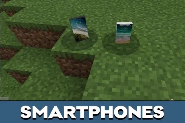 Smartphones from Electrics Furniture Mod for Minecraft PE