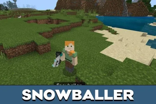 Snowballer from Blaster Mod for Minecraft PE