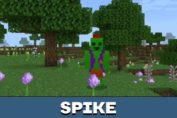 Spike from Brawl Stars Mod for Minecraft PE