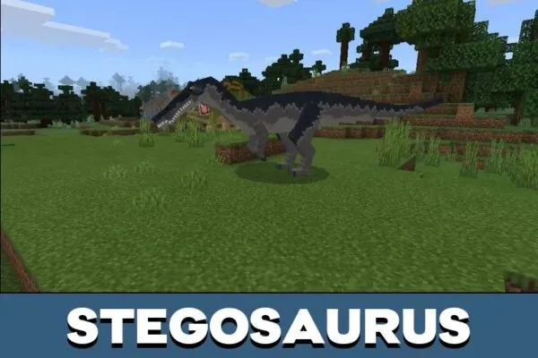 Stegosaurus from T Rex Mod for Minecraft PE