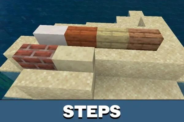 Steps from Mini Block Mod for Minecraft PE