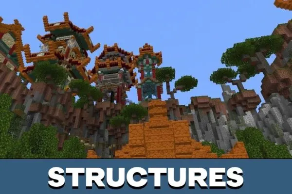 Structures from Chinese House Map for Minecraft PE