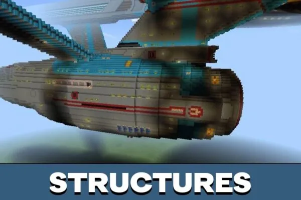 Structures from Star Trek Map for Minecraft PE