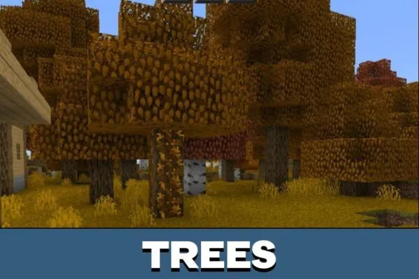 Trees from Autumn Texture Pack for Minecraft PE