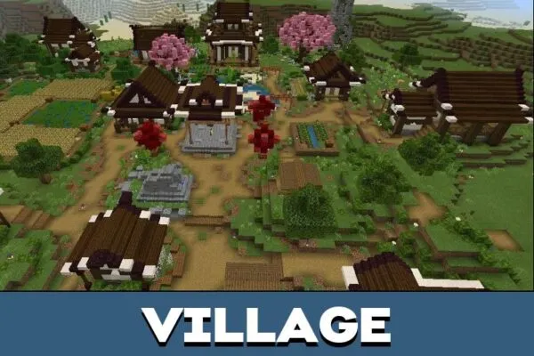 Village from Japanese House for Minecraft PE