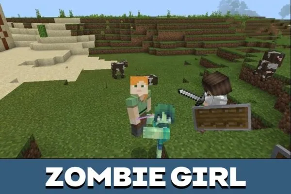 Zombie Girl from Family Life Mod for Minecraft PE