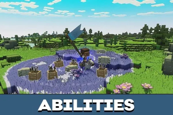 Abilities from Minecraft Legends Mod for Minecraft PE