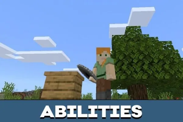 Abilities from Treecapitator Mod for Minecraft PE