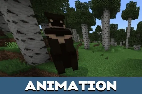 Animation from Bear Mod for Minecraft PE