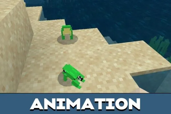 Animation from Frog Mod for Minecraft PE