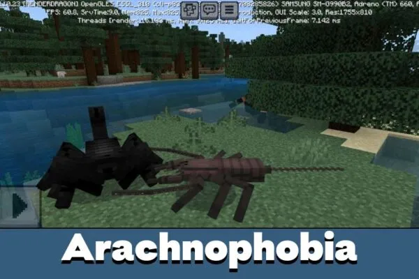 Arachnophobia from Spider Mod for Minecraft PE