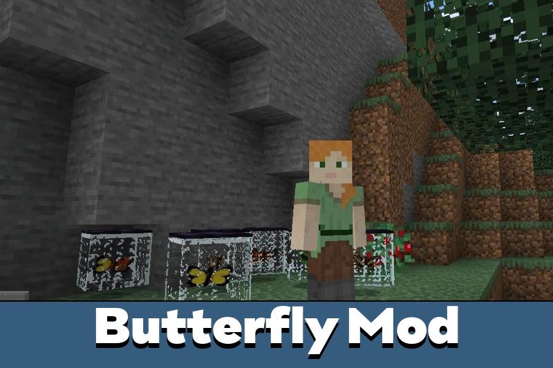 Download Butterfly Mod for Minecraft PE Butterfly Mod for MCPE
