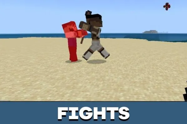 Fights from Black Panther Mod for Minecraft PE