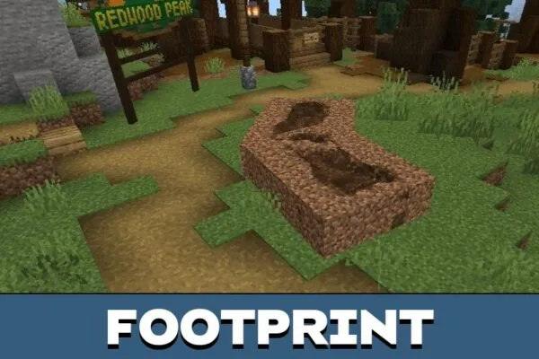 Footprint from Big Foot Mod for Minecraft PE