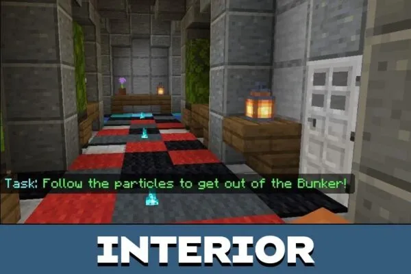 Interior from Bunker Map for Minecraft PE