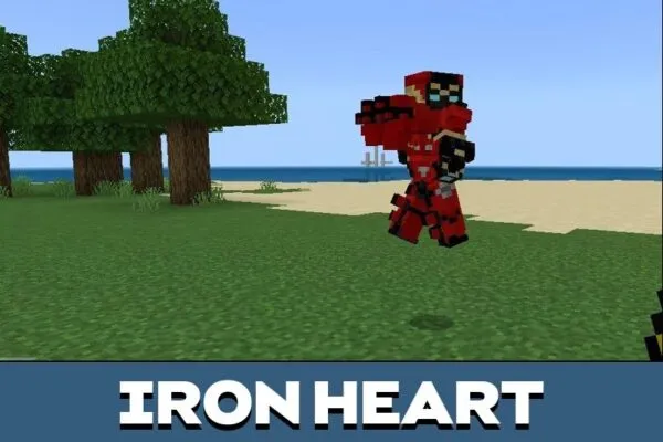 Iron Heart from Black Panther Mod for Minecraft PE