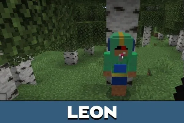 Leon from Brawl Stars Mod for Minecraft PE