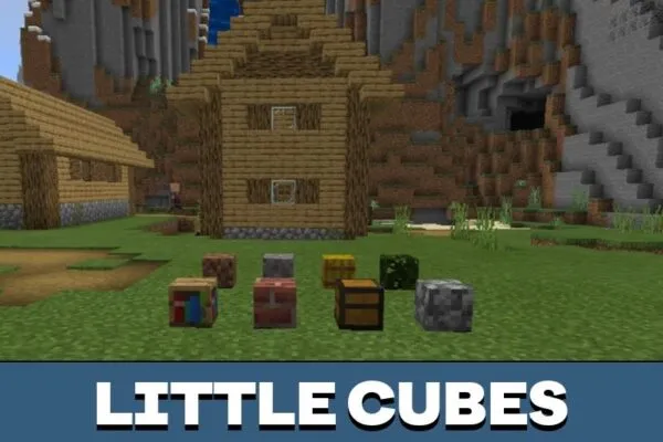 Little cubes from Microblocks Mod for Minecraft PE