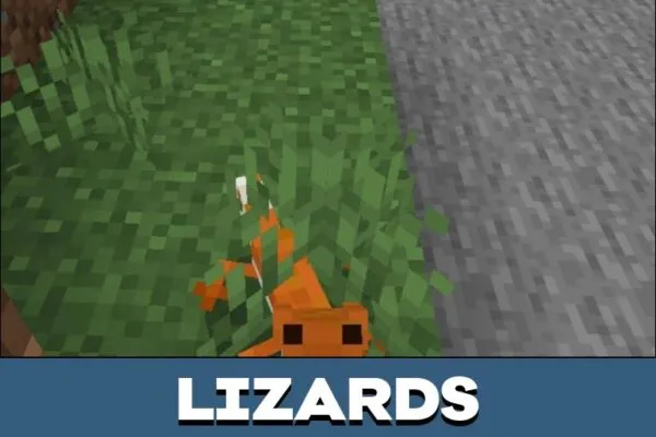 Lizards from Hedgehog Mod for Minecraft PE