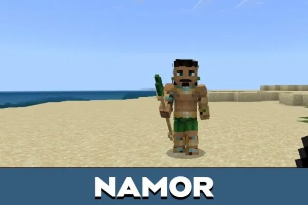 Namor from Black Panther Mod for Minecraft PE