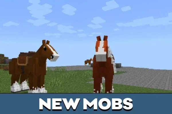 New Mobs from Horse Mod for Minecraft PE