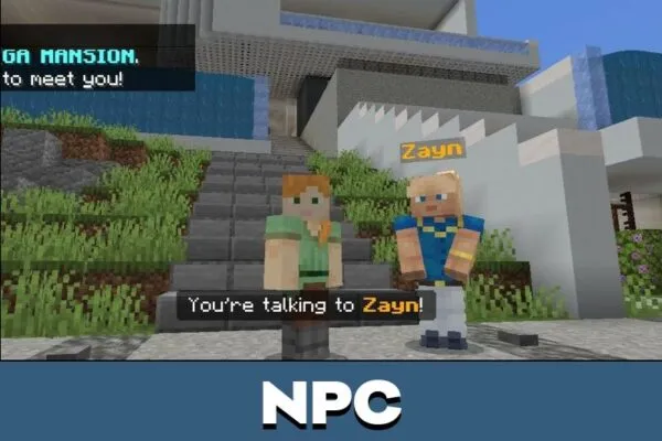 NPC from Modern Mansion Map for Minecraft PE